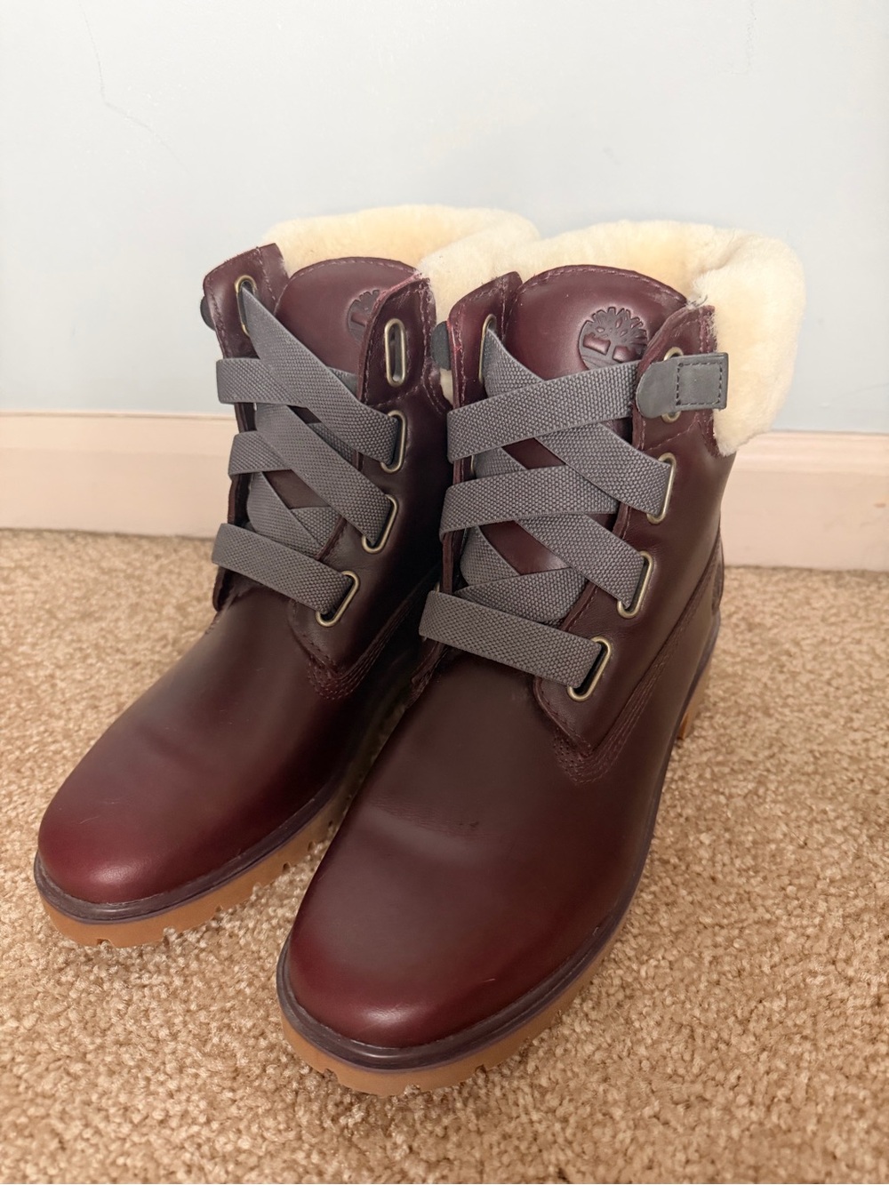 Timberland Burgandy Jayne Sz 8 Women’s